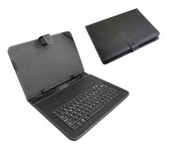 Pouzdro na tablet 7'' s klávesnicí s micro/mini USB, černé