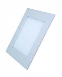 LED mini panel podhledový 6W, 400lm, 3000K, tenký, čtvercový, bílé