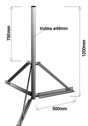 Trojnožka 48-1200-500