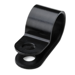 Kabelová příchytka, objímka P-clip černá plastová Polyamid 66 pro průměr kabelu  8,4 mm