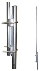 Nástavec na stožár 2m trubka 42/2mm (2x třmen s vinklem) žárový zinek