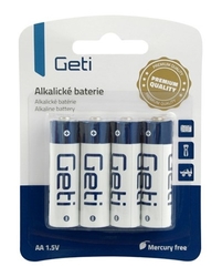 Baterie AAA (LR03) 1,5V alkalická Geti 