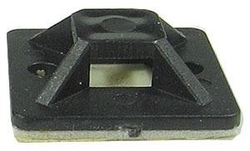 Kabelová příchytka samolepící 30×30×8,7mm černá