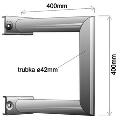 Držák C na stožár 20cm p.42mm V40 žár. přísl.