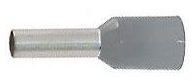 Dutinka pro kabel 2,5mm2 šedá (E2512), balení 100ks