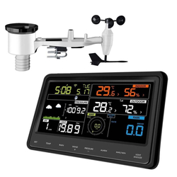Meteostanice Ecowitt WS2910 6,8" RGB LCD, wifi se vzdáleným přístupem + vnější senzor 7 v 1 - Doprava zdarma !!!
