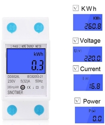 Elektroměr DDS528L, 1 fázový na DIN lištu