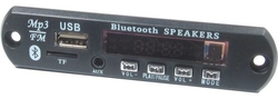 FM rádio, přehrávač MP3 s bluetooth, dálkové ovládání