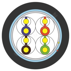 FTP kabel CAT5E F/UTP PE 4x2 drát čistá měď