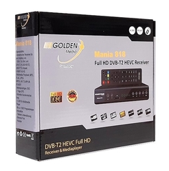 GOLDEN MEDIA MANIA 818, DVB-T2 Full HD HEVC H.265, YouTube