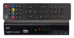 Terestriální přijímač GoSAT GS220T2 HEVC H.265 DVB-T/T2