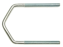 Hákový šroub, třmen M10 rozteč 100mm, tvar V