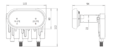 INVERTO BLACK Pro - Twin Monoblock 23mm LNB 4.3°