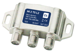 ITS TV/SAT slučovač, vnitřní, LTE filtr, MI 2 TS L2