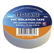 Izolační páska PVC 19mm 20m bílá