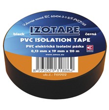 Izolační páska PVC 19mm 20m černá