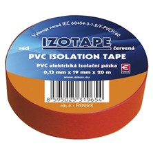 Izolační páska PVC 19mm 20m červená