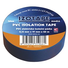 Izolační páska PVC 19mm 20m modrá