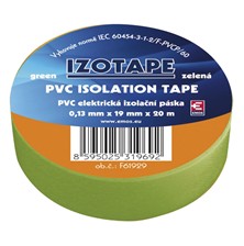 Izolační páska PVC 19mm 20m zelená