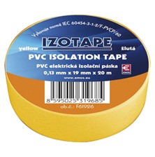 Izolační páska PVC 19mm 20m žlutá