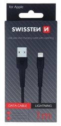 Kabel USB 2.0 USB A male > lighting male 1m černý