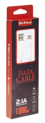 Kabel USB 2.0 USB A male > lightning, bílý (iPhone 5/6/7/SE) 1m