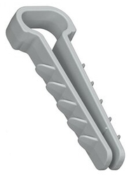 Kabelová příchytka na plochý kabel 12/6 mm šedá (100 ks)