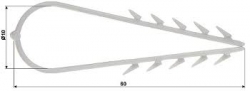 Kabelová příchytka UW 5-10 mm (100 ks)