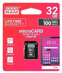 Karta paměťová GOODRAM micro SD 32 GB s adaptérem