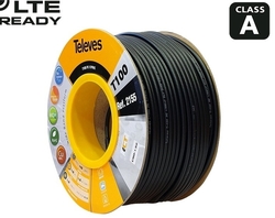 Koaxiální kabel Televes T100 PE Cu/Cu 215501/100m black