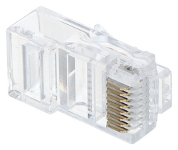 Konektor RJ-45 drát nestíněný průchozí typ EZ Konektor RJ-45 drát nestíněný průchozí typ EZ