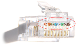 Konektor RJ-45 drát nestíněný průchozí typ EZ