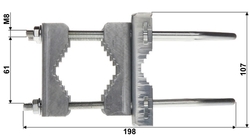 Křížová, rovná spojka pro trubky do 60mm žárový zinek
