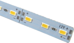 LED pásek 12mm hliníkový, 14,4W bílá 6000K 1200lm, 72x LED5730/m, IP20, délka 1m 12V