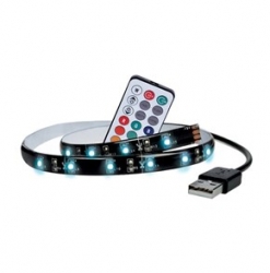 LED pásek pro TV RGB,100cm, USB, vypínač, dálkový ovladač WM503 SOLIGHT