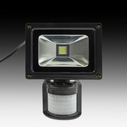 LED reflektor 10W s PIR čidlem bílá teplá 230V