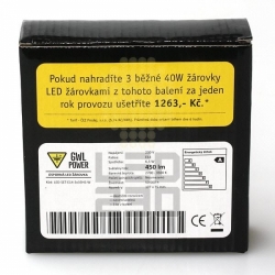 Speciální sada 3 kusů LED+ žárovek 35x HIGH SMD, E14, oválné, teplá bílá (6,5 W, 230 V)