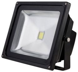 LED venkovní reflektor, 30W, 2500lm, AC 230V, černá