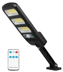 LED venkovní solární svítidlo LXLL117 24W COB 1800lm s PIR čidlem a dálkovým ovládáním