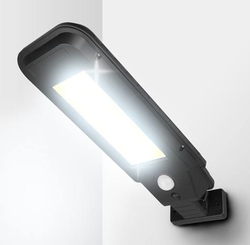 LED venkovní solární svítidlo LXLL118 30W COB 2000lm s PIR čidlem a dálkovým ovládáním