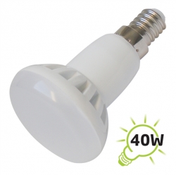 LED žárovka E14 5W 9xLED 2835 bodovka bílá teplá 400lm 230V