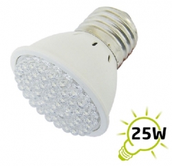 LED žárovka E27 2,7 W 54x LED bodová bílá studená 230V