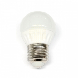 LED žárovka E27 3W 30x HIGH SMD koule bílá teplá 230V