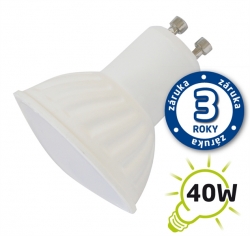 LED žárovka GU10 5W 9xLED 2835 bodovka bílá teplá 400lm 230V