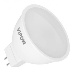 LED žárovka MR16 (GU5,3) 7W 8x LED bílá teplá 12V 