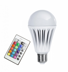 Žárovka LED E27 3W RGB s dálkovým ovladačem 230V