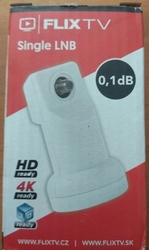 LNB Single FLIX TV ECO LNB 40mm 0,1dB HD 4K - doprodej