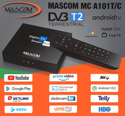 MASCOM MC A101T/C Android 4K TV box, tuner DVB-T2/C, 2GB RAM, 16GB FLASH, Wi-Fi 2.4/5G, USB 2.0/3.0 - Doprava zdarma !!!