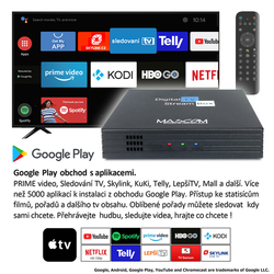 MASCOM MC A101T/C Android 4K TV box, tuner DVB-T2/C, 2GB RAM, 16GB FLASH, Wi-Fi 2.4/5G, USB 2.0/3.0 - Doprava zdarma !!!