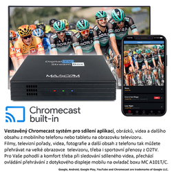 MASCOM MC A101T/C Android 4K TV box, tuner DVB-T2/C, 2GB RAM, 16GB FLASH, Wi-Fi 2.4/5G, USB 2.0/3.0 - Doprava zdarma !!!